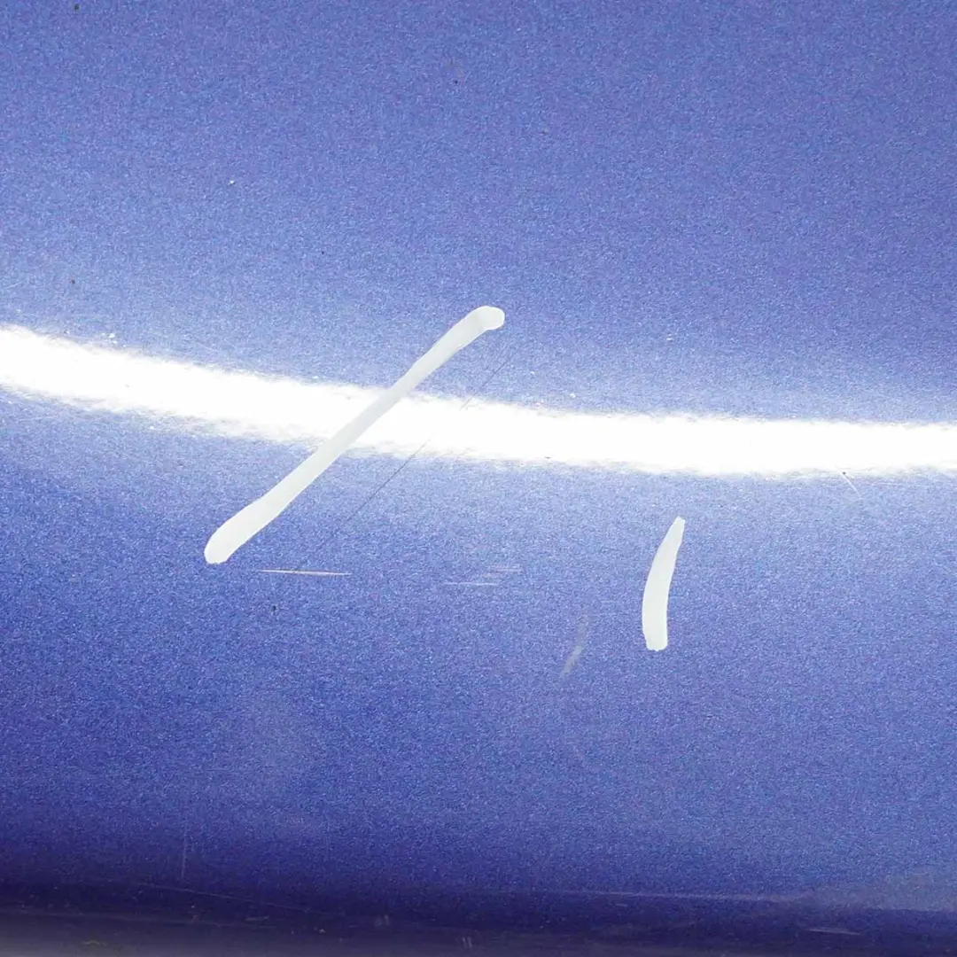 BMW E90 E91 Faldón lateral Sill Strip Derecha Montegoblau Blau Azul - A51