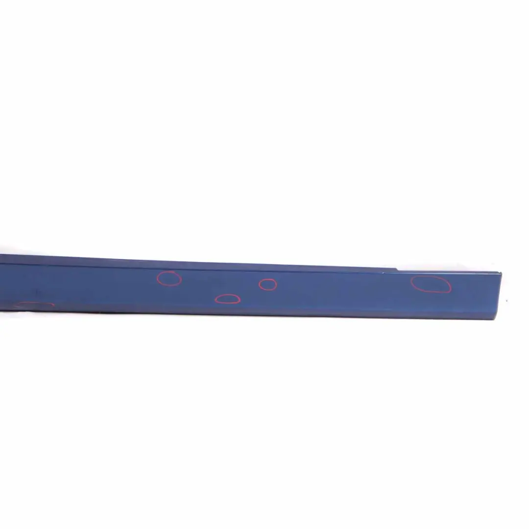 BMW E90 E91 Sill Strip Side Skirt Right O/S Montegoblau Blau Blue Metallic - A51