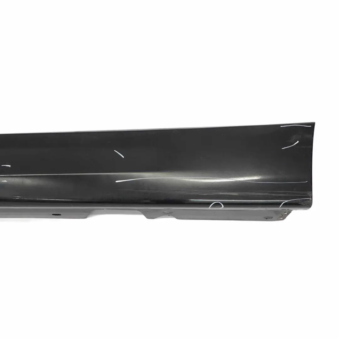 BMW E90 E91 Bas de Porte Couverture Seuil Gauche Noir Sapphire Metallique - 475