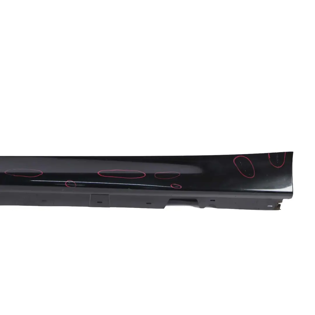 BMW 3 E90 E91 Cover Sill Strip Side Trim Skirt Left N/S Black Sapphire - 475