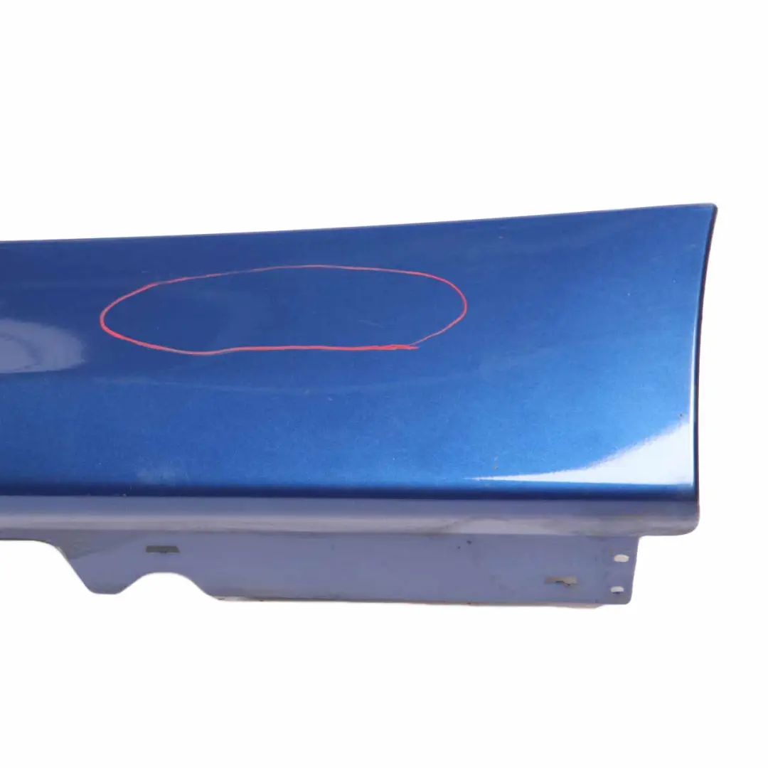 BMW E90 E91 Side Skirt Sill Strip Trim Left N/S Montegoblau Blau Blue - A51