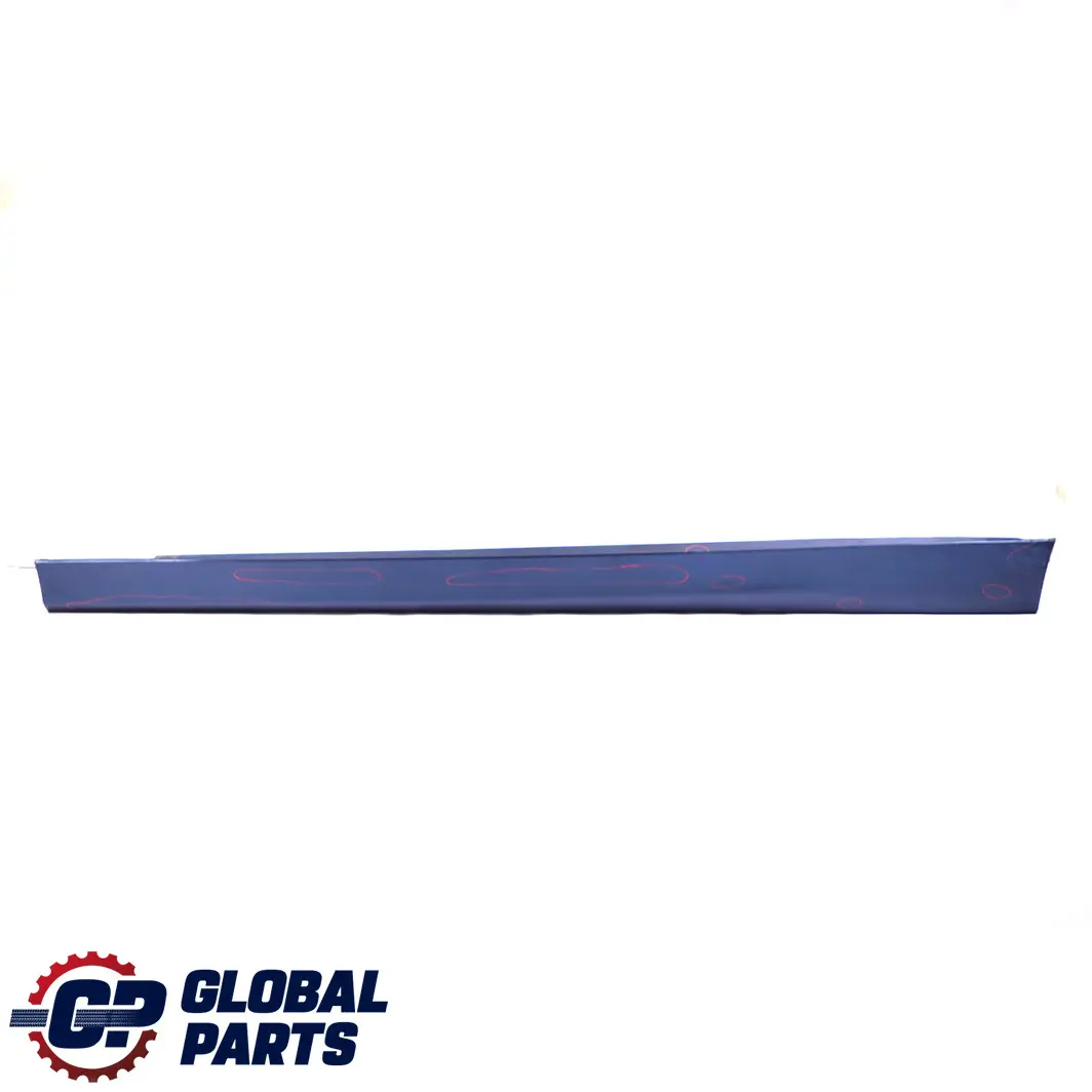 BMW 3 E90 E91 Cover Sill Strip Side Trim Skirt Left N/S Mystic Blue - A07