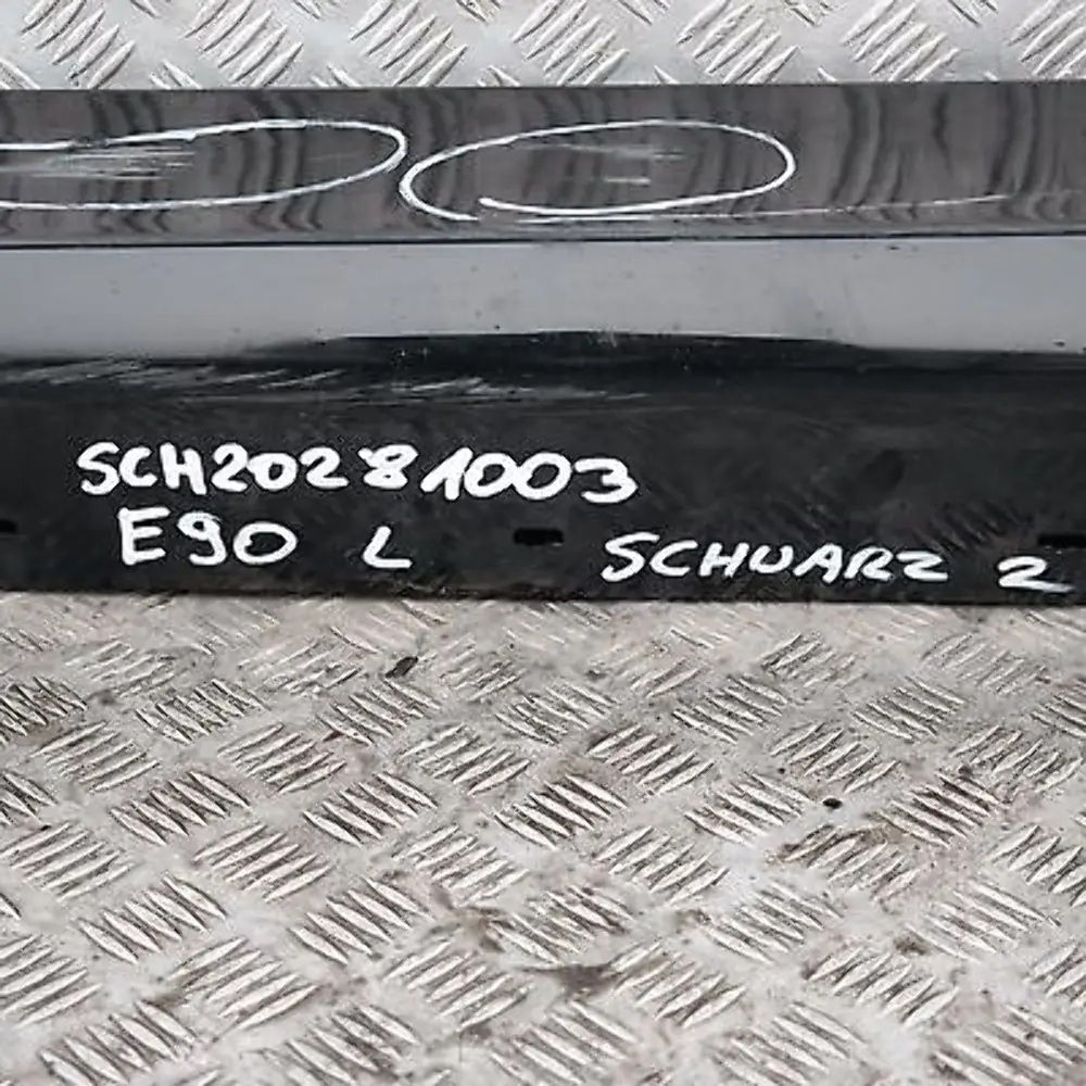 BMW 3 E90 E91 Bas de Porte Couverture Seuil a Gauche Schwarz