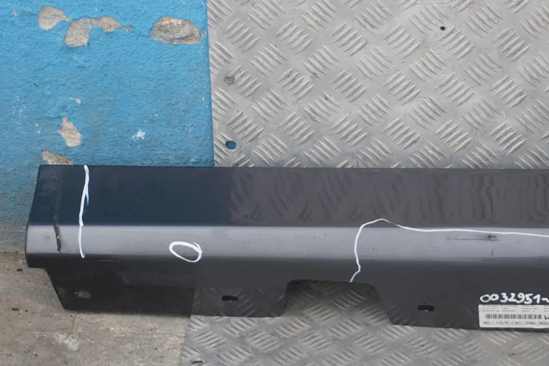 BMW 3 E90 E91 Bas de Porte Couverture Seuil a Gauche Mousseux Graphite De