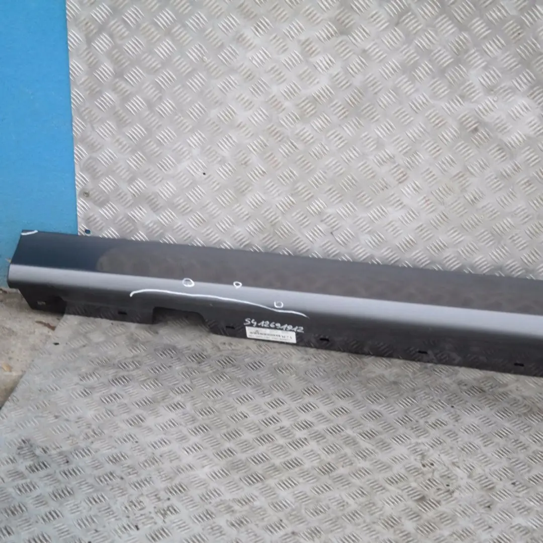 BMW 3 E90 E91 Bas de Porte Couverture Seuil a Gauche Mousseux Graphite Metalique