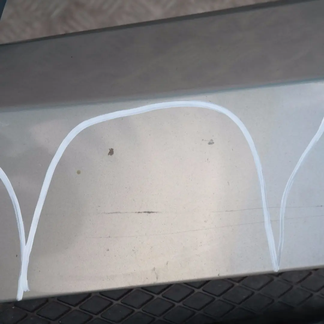 Front Bumper Trim Panel Complete Arktis Metallic - A34 BMW 3 SERIES E90 E91 - SKU 0033167-AM - Part number 33167