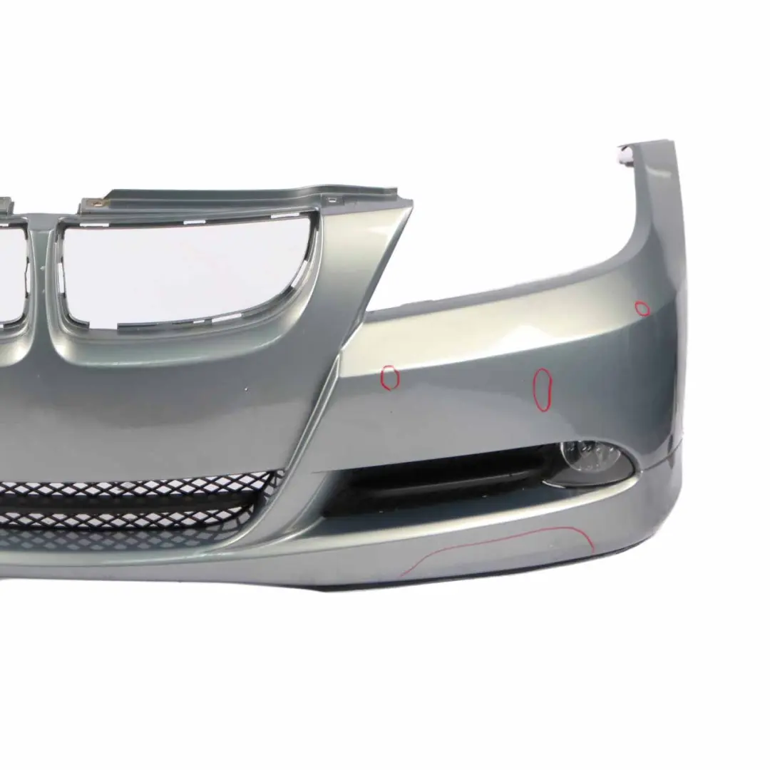 BMW E90 E91 Bumper Front Complete Trim Panel Arktis Arctic Metallic - A34