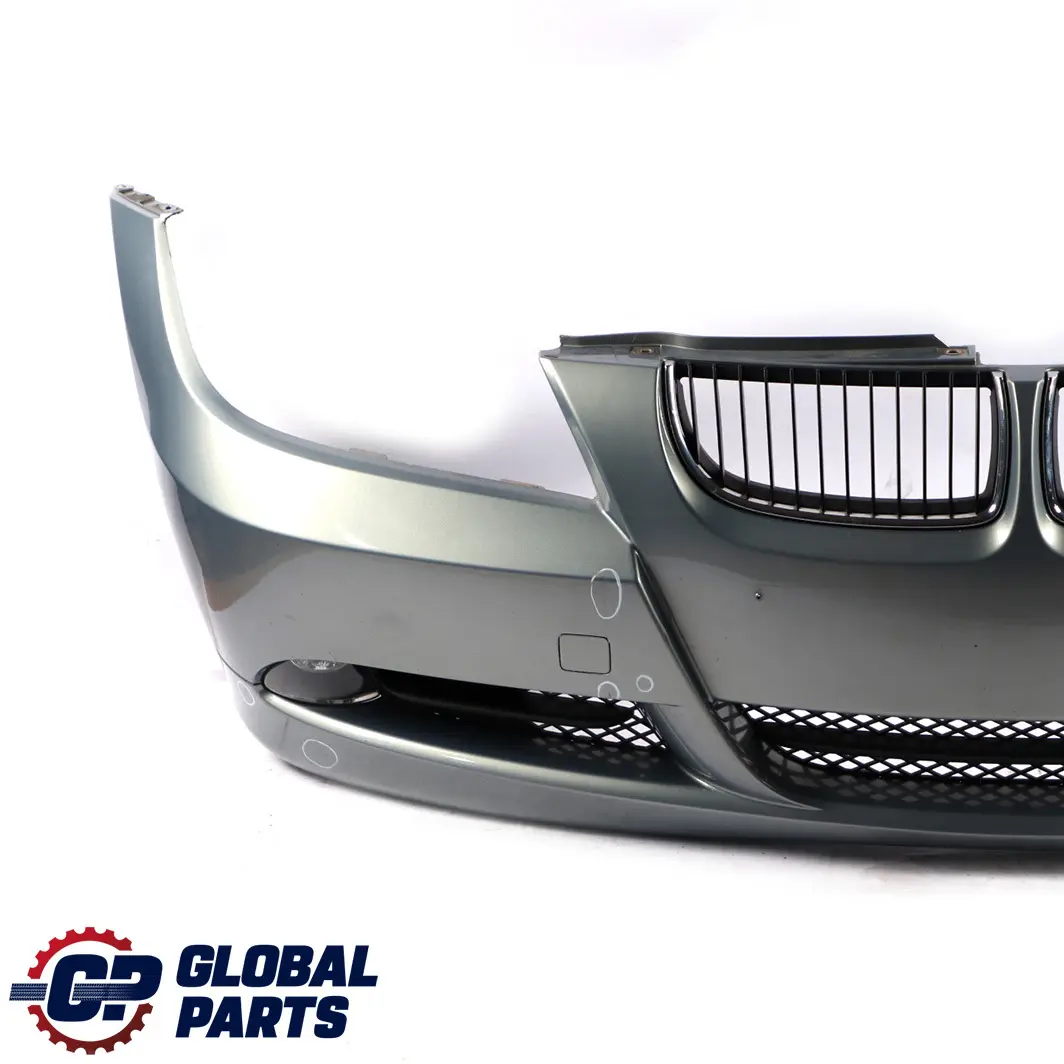 BMW 3 Series E90 E91 Complete Front Bumper Trim Panel Arktis Metallic - A34