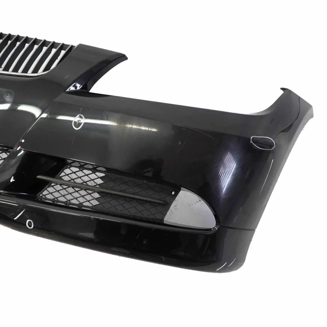 BMW E90 E91 Complete Front Bumper Trim Panel Black Sapphire - 475