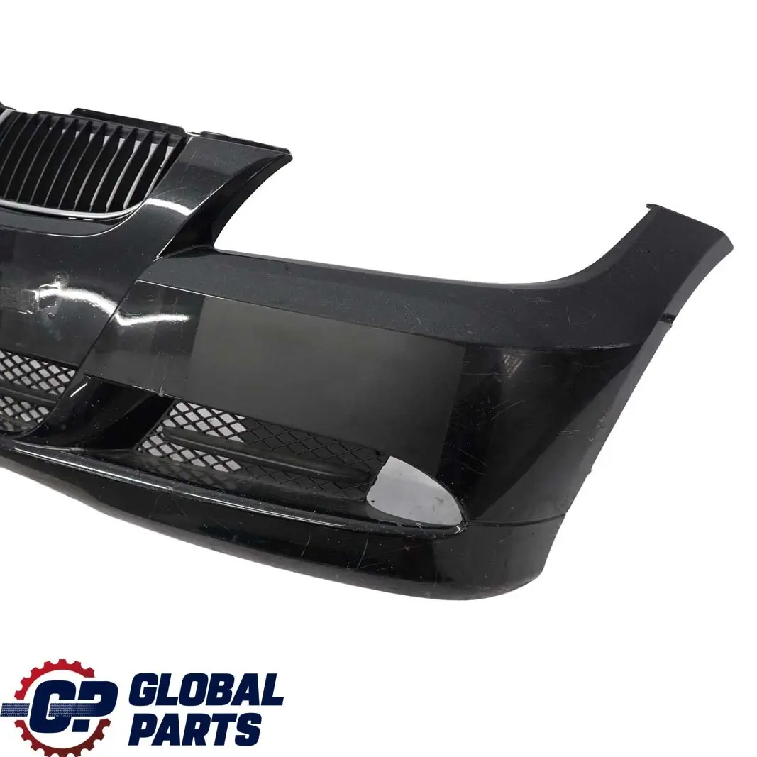 BMW 3 Series E90 E91 3 Complete Front Bumper Trim Panel Black Sapphire - 475