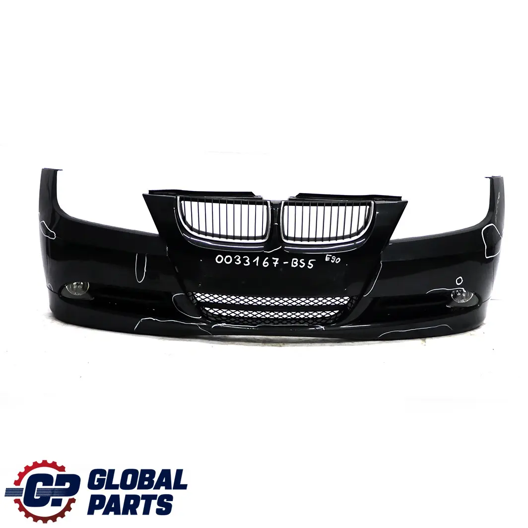 BMW 3 Series E90 E91 5 Front Bumper Trim Panel Complete Black Sapphire Metallic