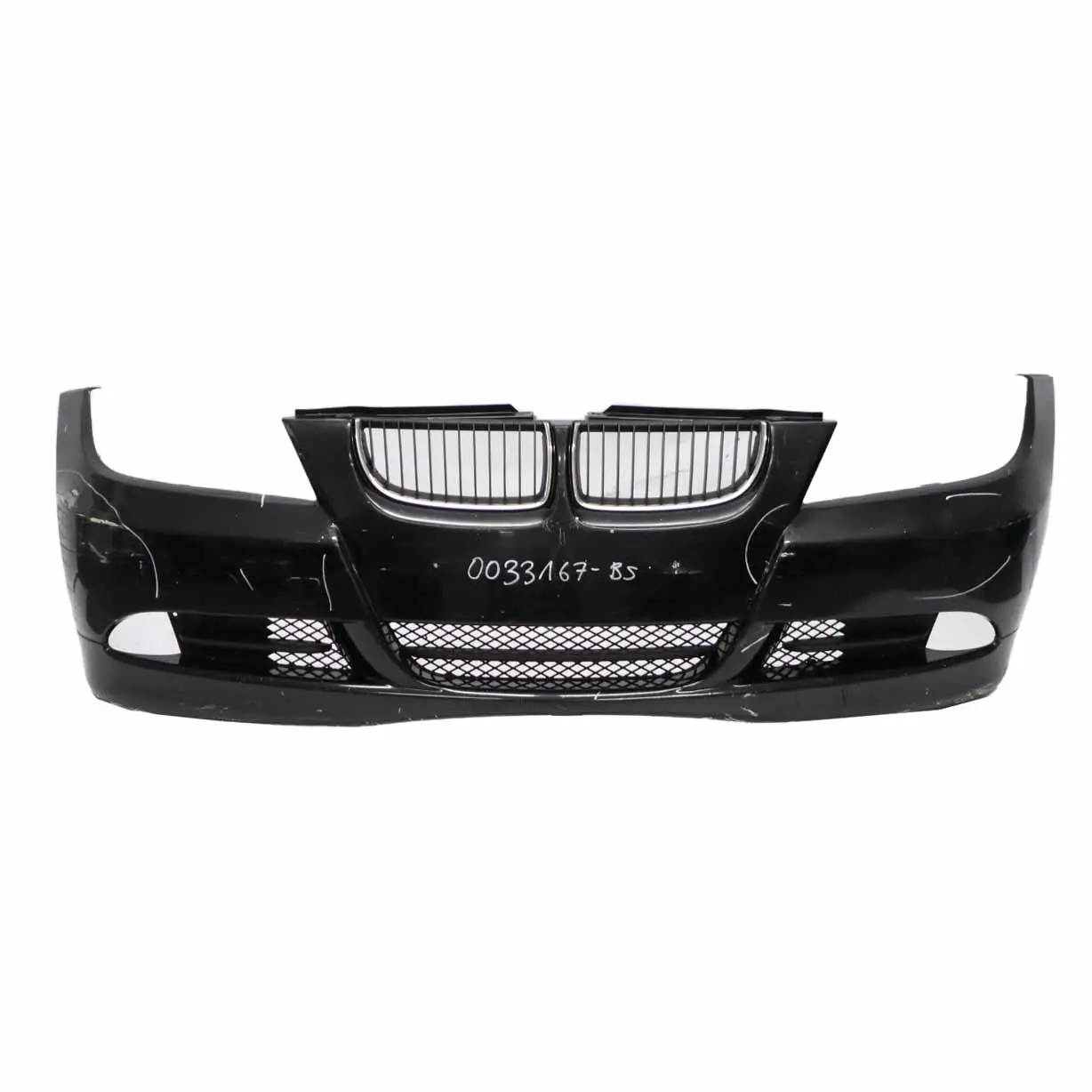 BMW E90 E91 Front Bumper Trim Panel Complete Black Sapphire Metallic - 475