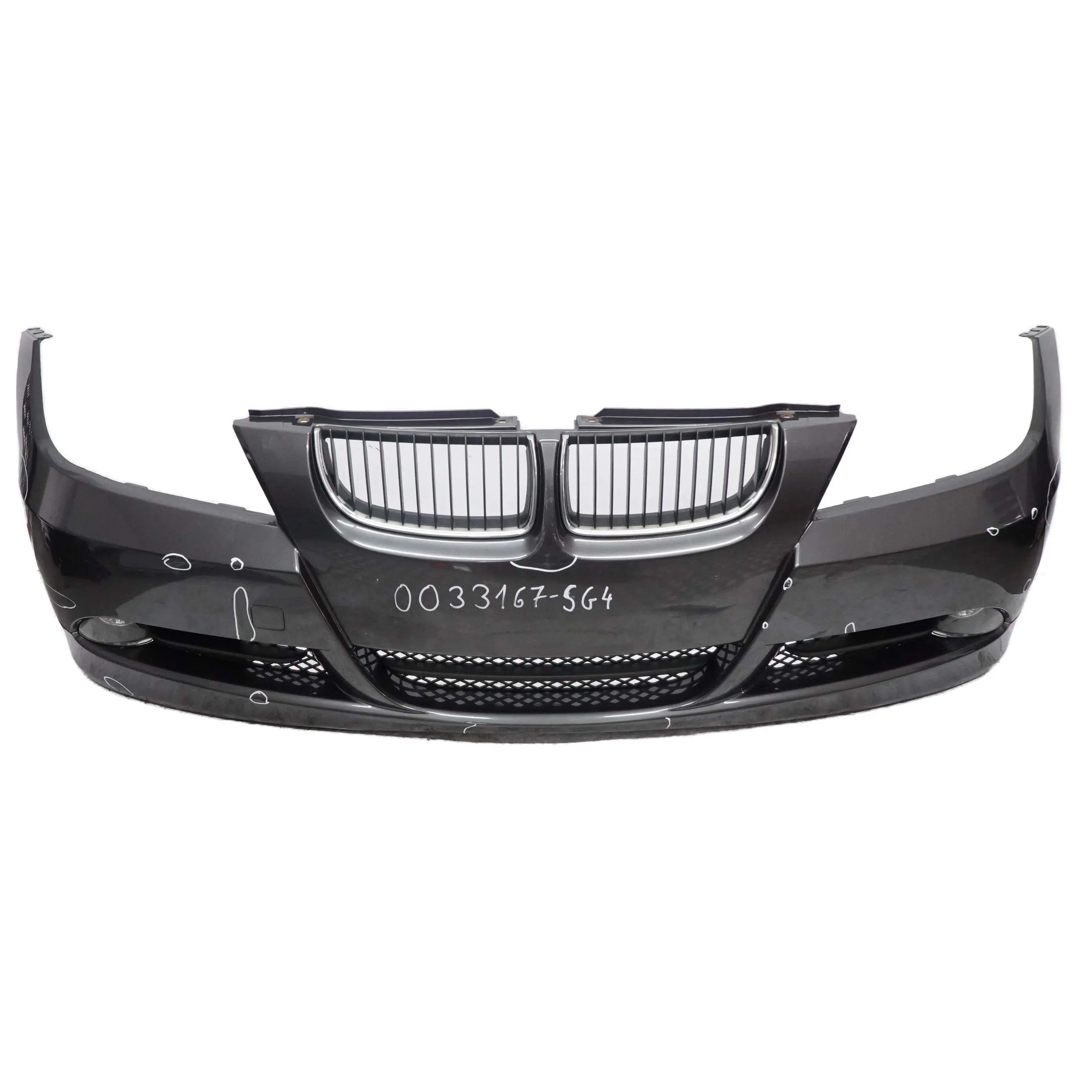 £BMW E90 E91 Front Bumper Trim Panel Complete Sparkling Graphite - A22