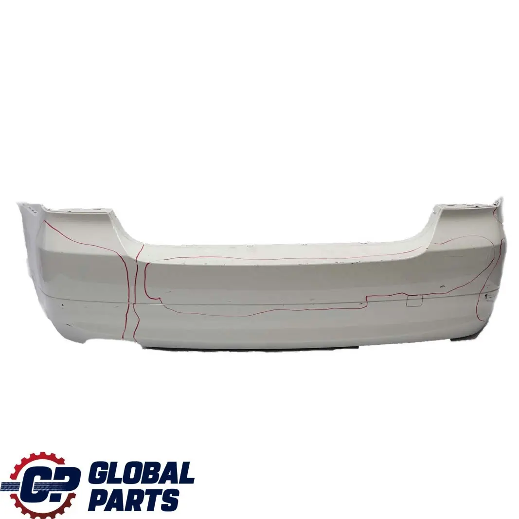 BMW 3 Series E90 Saloon Rear Bumper Alpinweiss Alpine White - 300