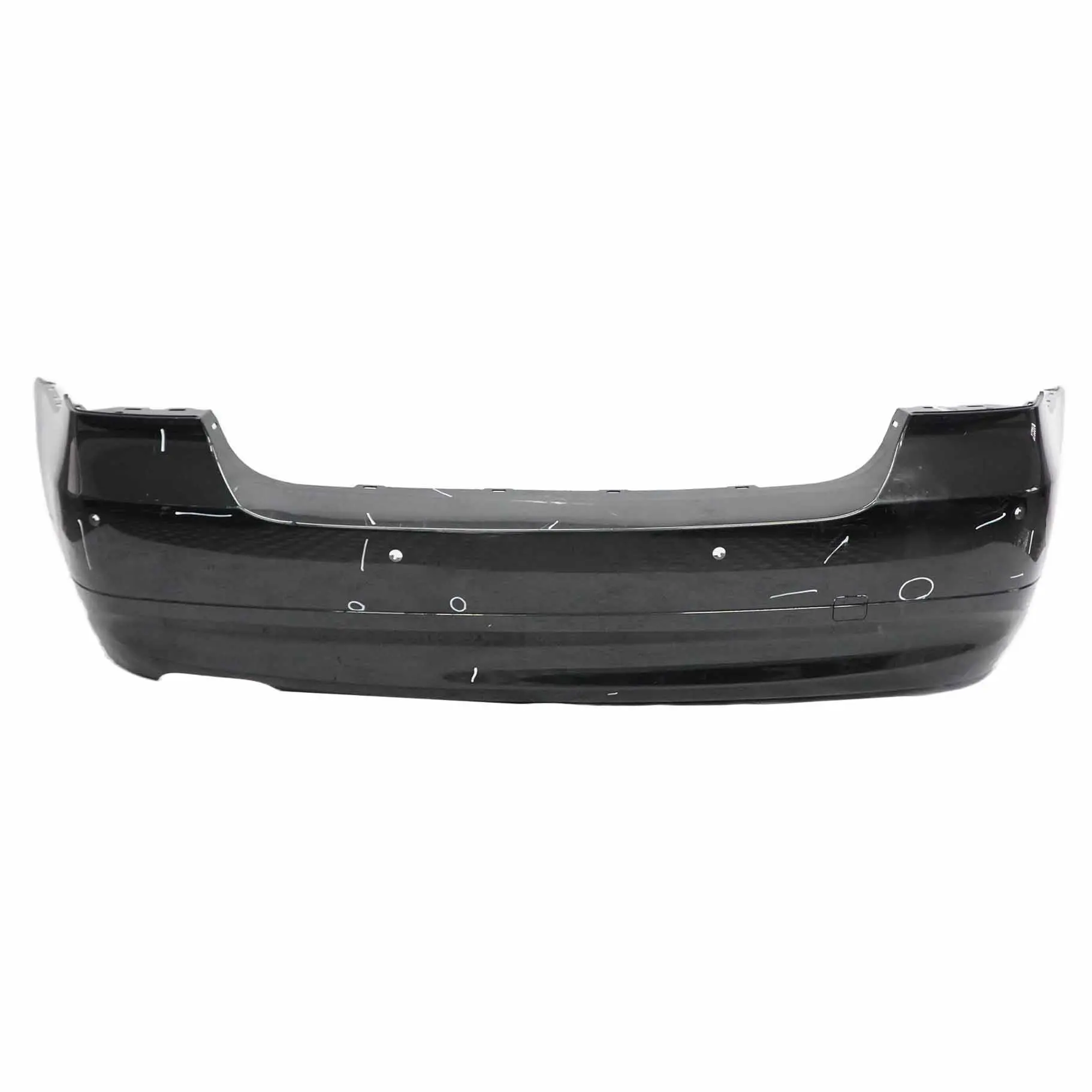 BMW E90 Saloon Rear Bumper PDC Holes Black Sapphire Metallic - 475