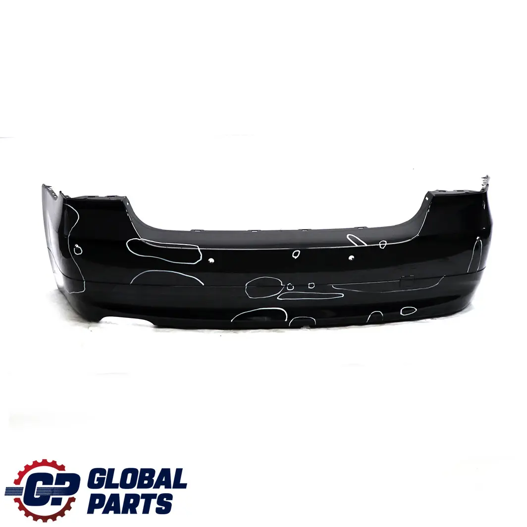 BMW 3 Series E90 6 Saloon Rear Bumper PDC Black Sapphire Metallic - 475