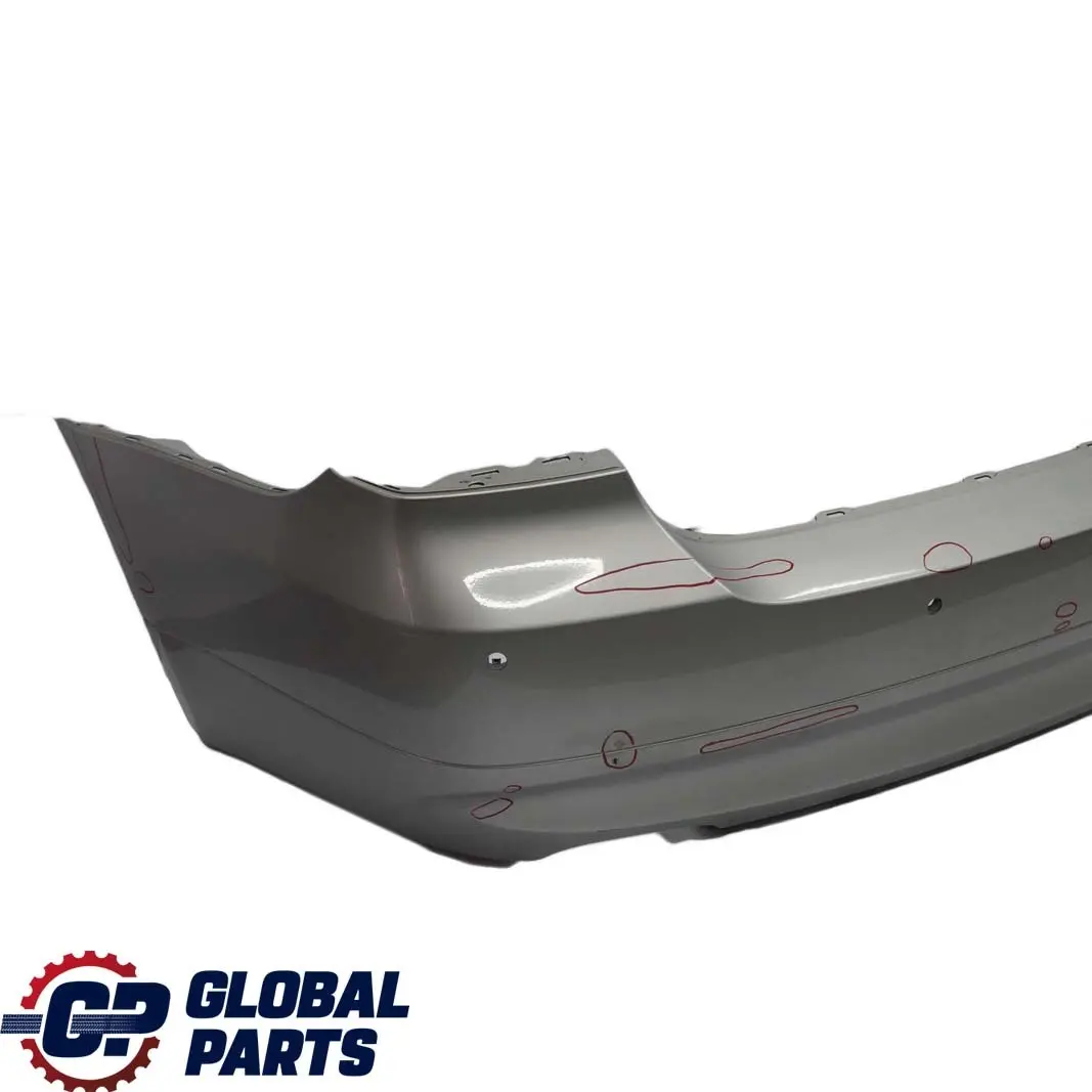 BMW 3 SERIES 2 E90 Rear Bumper PDC Titansilber Silver Silber Metallic - 354