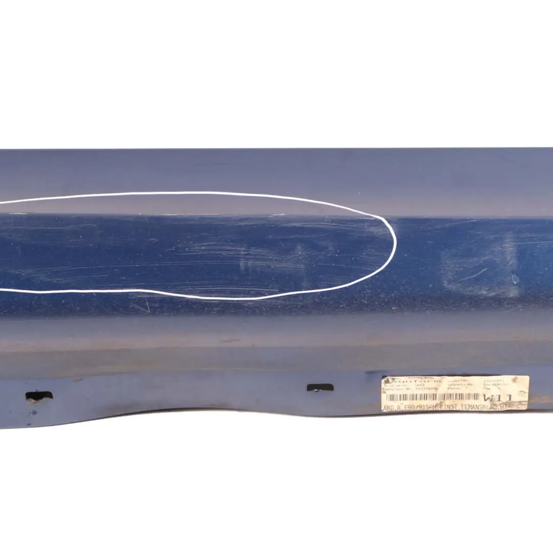 BMW 3 E90 E91 M Sport Sill Strip Side Skirt Cover Right O/S Le Mans Blau - 381