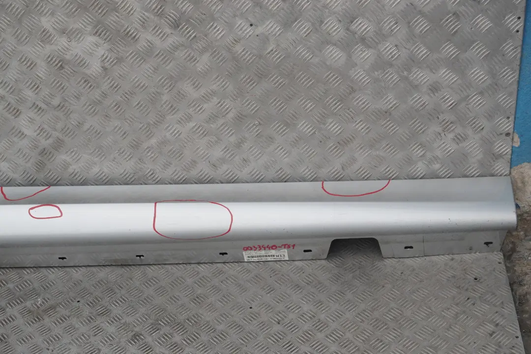 BMW E90 E91 M Sport Sill strip side skirt right O/S Titan Silver 354 0033440