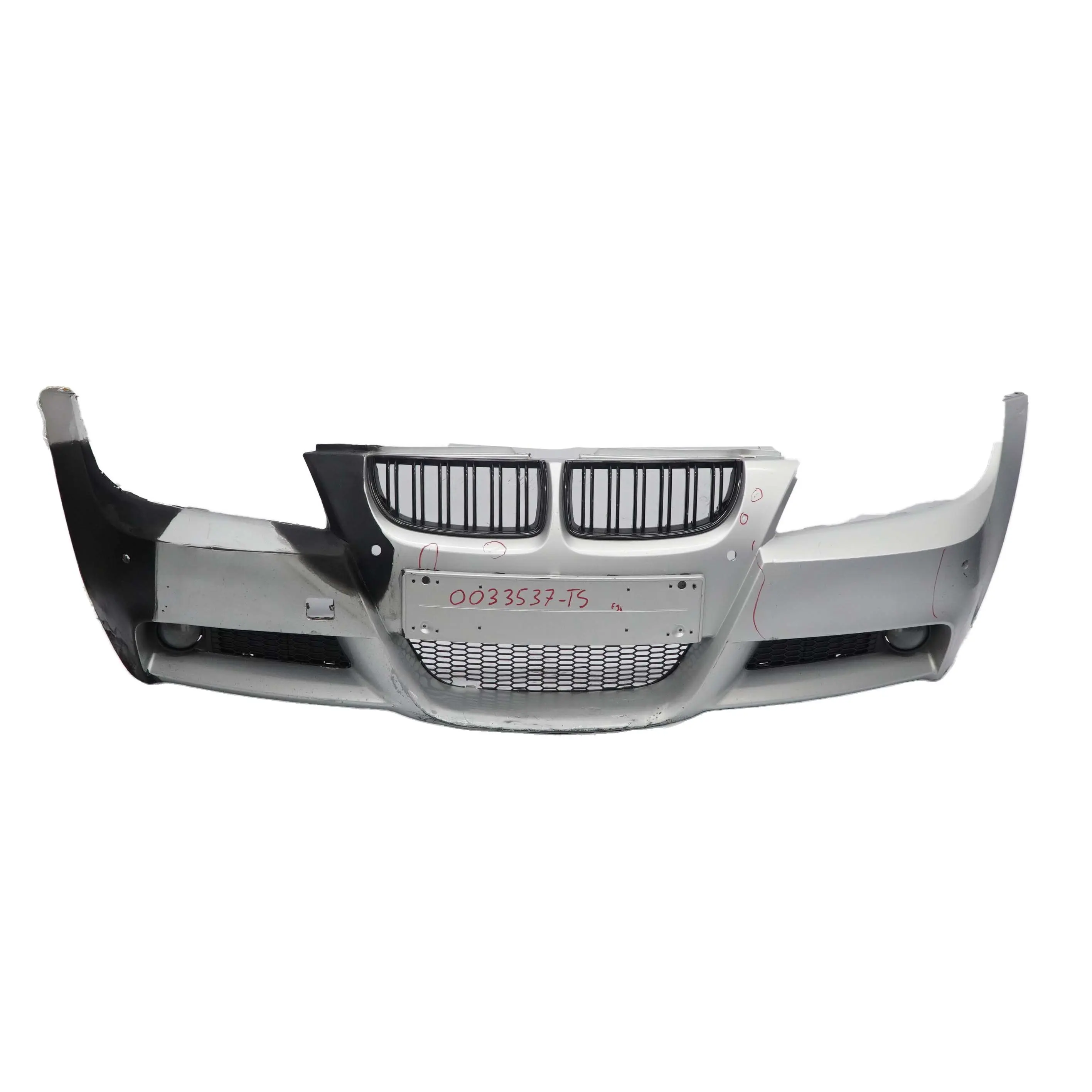 BMW E90 Front Bumper Panel Trim M Sport PDC Titan Silver Metallic - 354