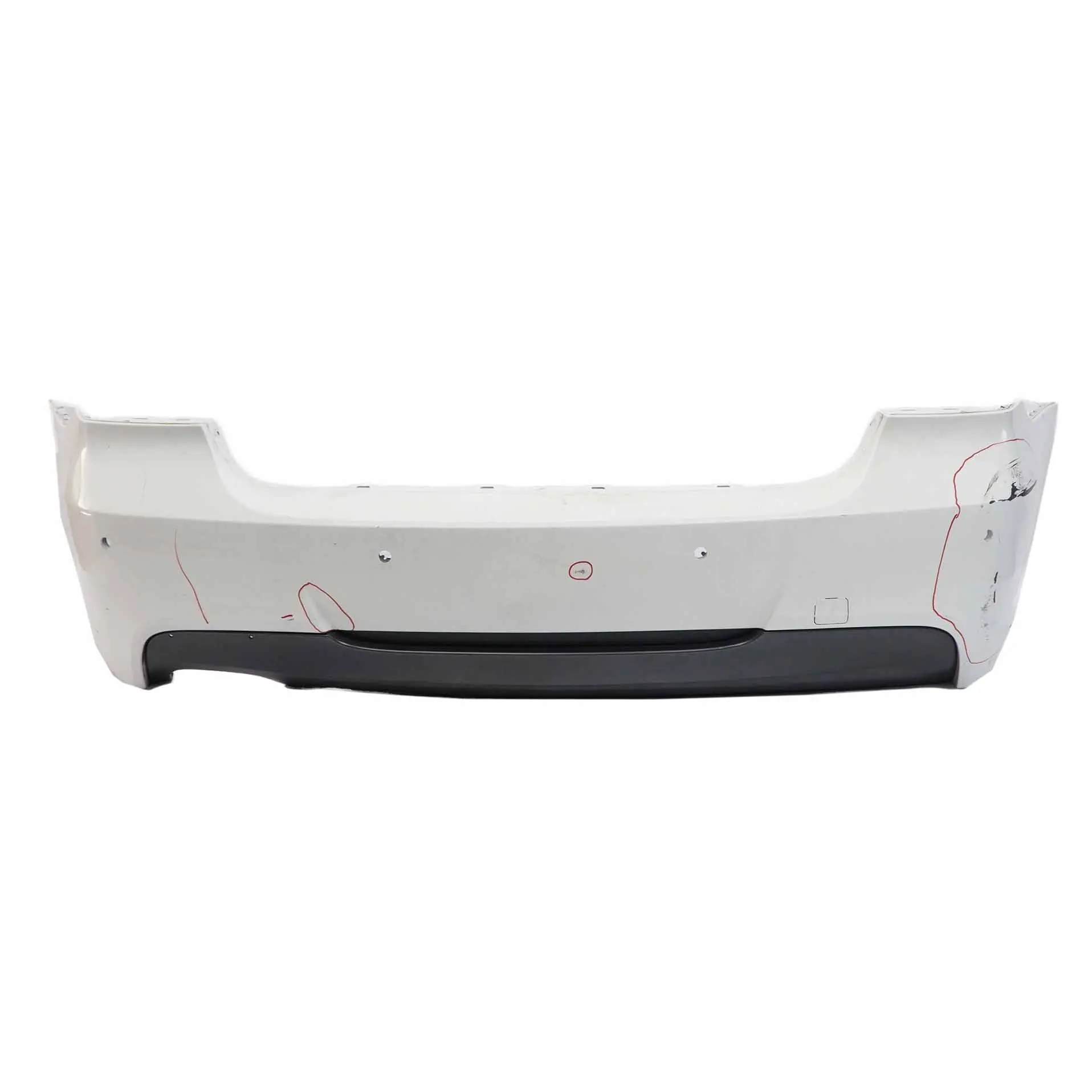 Rear Bumper BMW E90 M Sport Trim Panel PDC Alpinweiss 3 Alpine White - 300