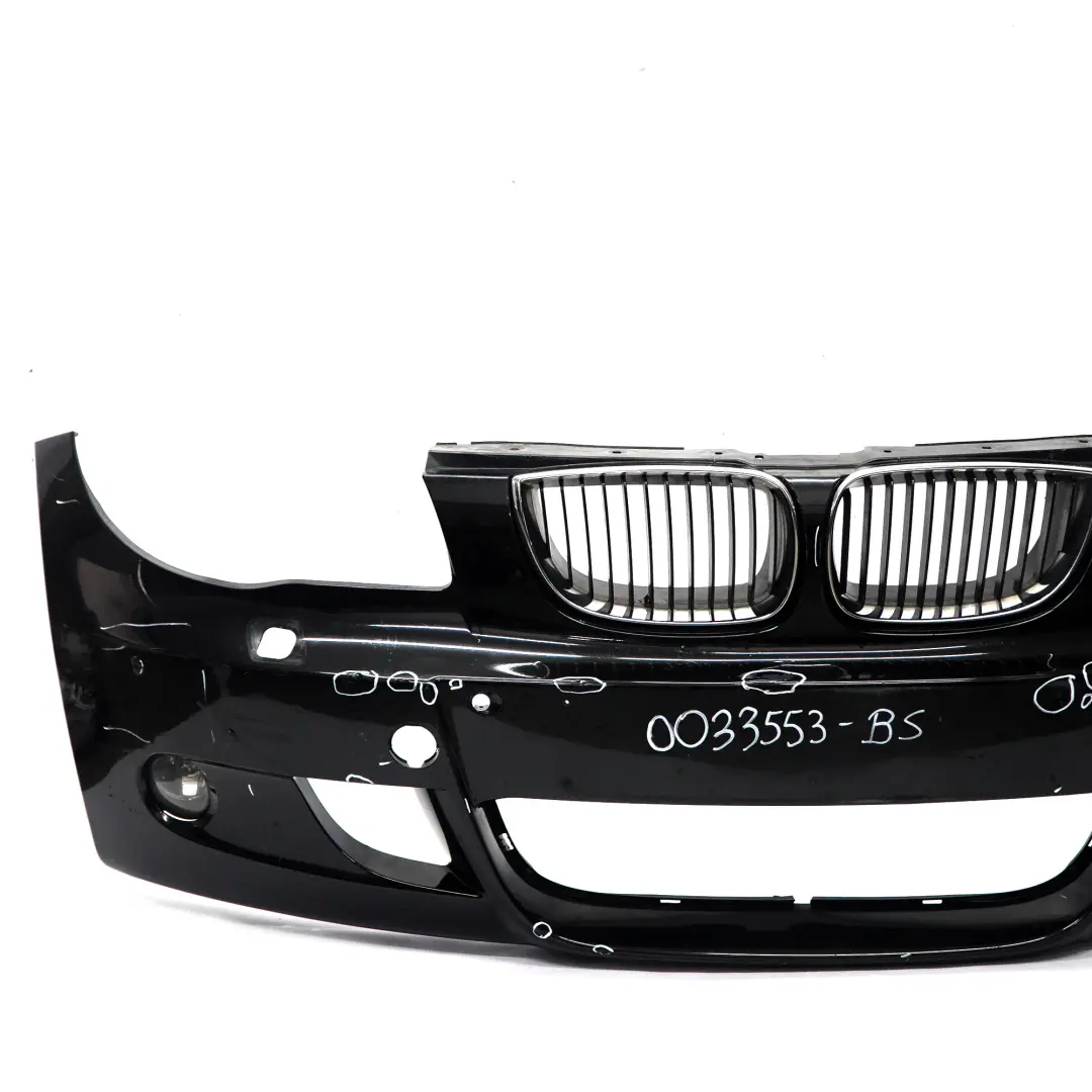 BMW E81 E87 Front Bumper M Sport Trim Panel Black Sapphire Metallic - 475