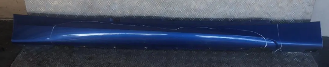 BMW 1 Series E87 M Sport Sill Strip Side Skirt Right O/S Montegoblau Blue A51