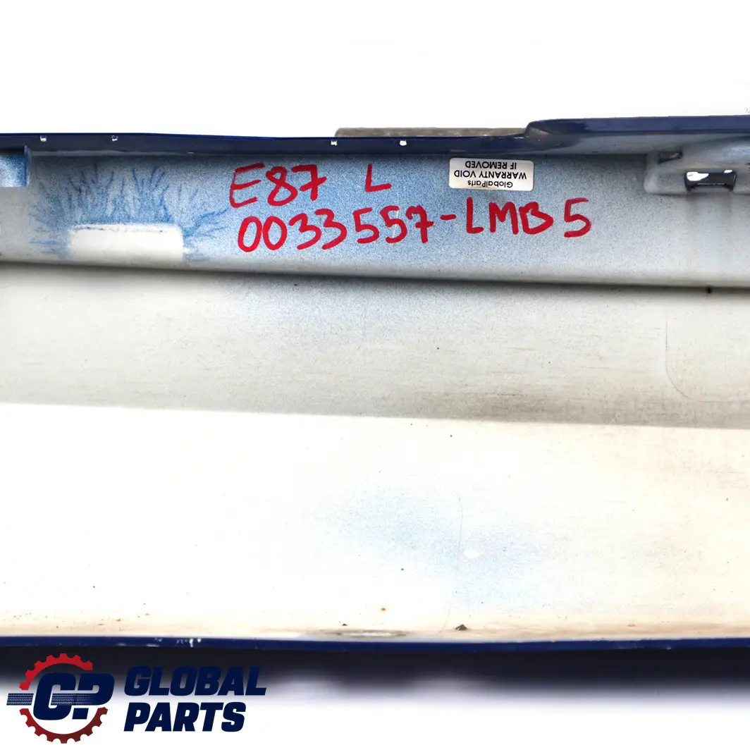 BMW 1 Series 5 E87 E87N M Sport Sill Strip Side Skirt Left N/S Le Mans Blue