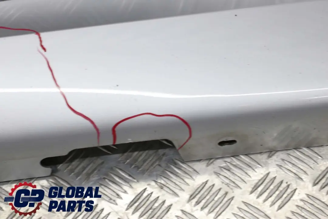 BMW 1 er E87 M Sport Schwellerleiste Blende Schweller Links Titansilber - 354