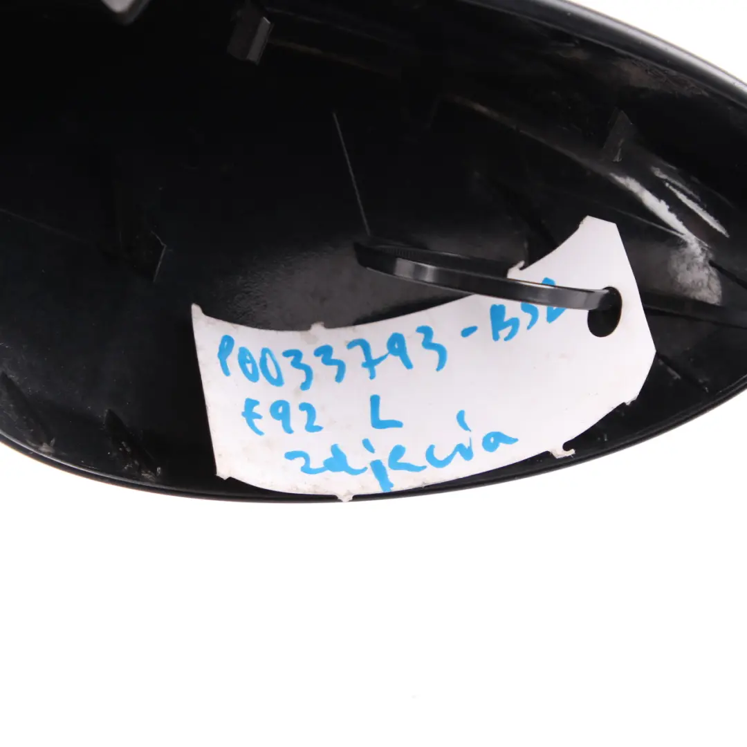 Wing Mirror Cover BMW E92 E93 2b Left Cap N/S Casing Housing Black Sapphire 475