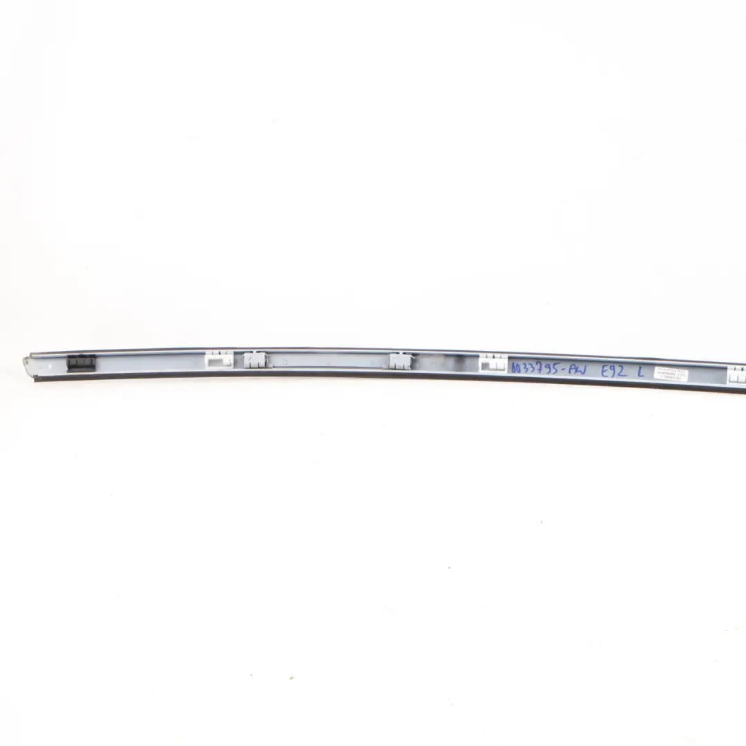 BMW E92 Roof Moulding Railing Trim Strip Left N/S Alpine White - 300 0033795