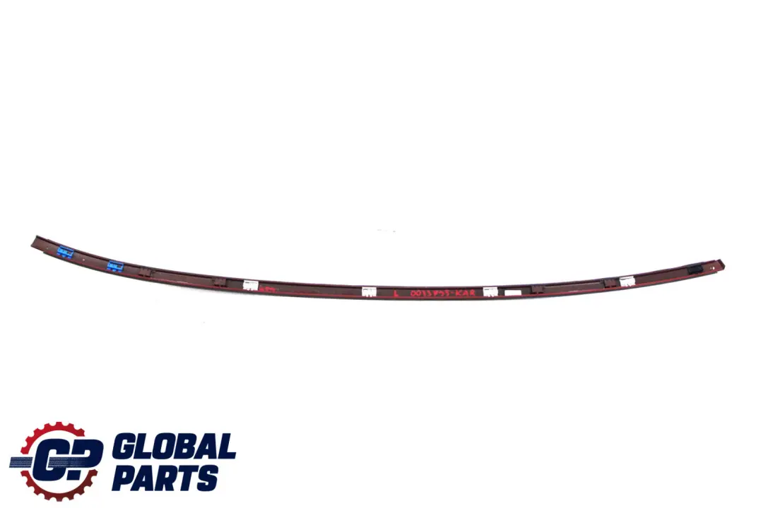 BMW 3 E92 Left Roof Moulding Railing Trim N/S Karmesinrot Crimson Red - A61