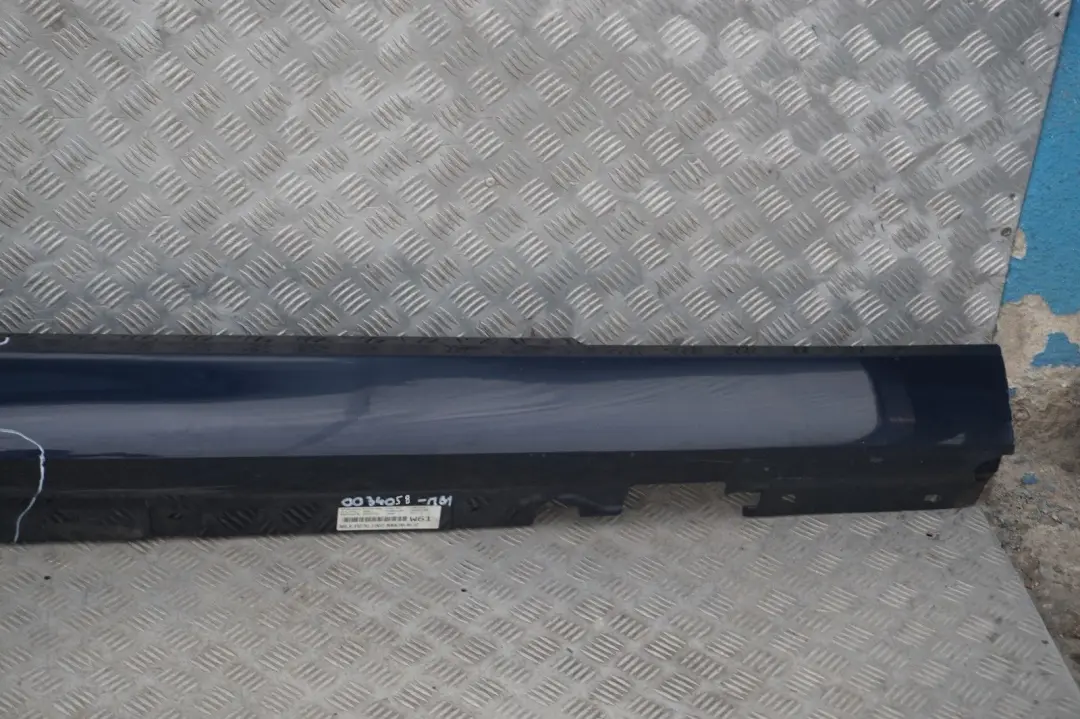 BMW 3 Serie 1 E92 E93 Sill Bande Laterale Jupe Droite O/S Bleu Monaco Bleu