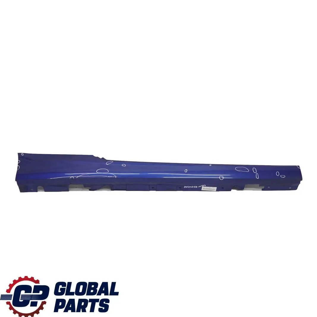 Faldón lateral BMW E92 E93 Listón de umbral Derecho Montegoblau Azul A51 0034058