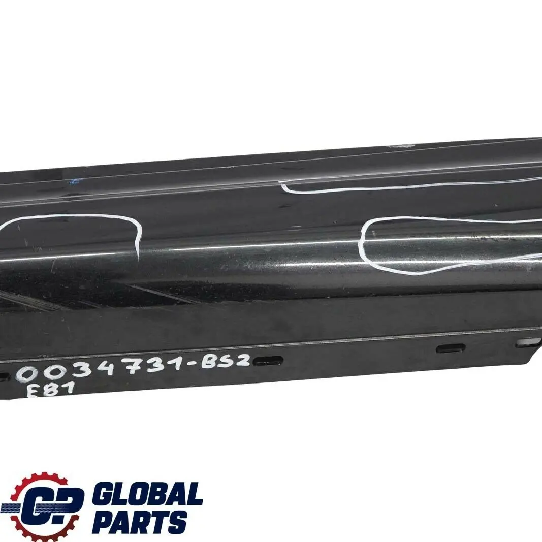 BMW 1 E81 E82 E88 2 M Sport Sill Strip Side Skirt Left N/S Black Sapphire - 475