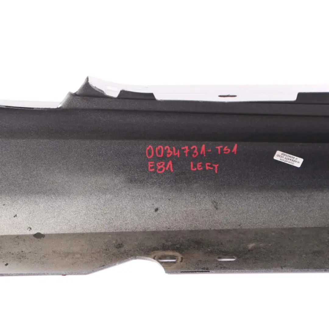 BMW E81 E82 E88 M Sport Sill Strip Side Skirt Left N/S Titansilber Silver - 354