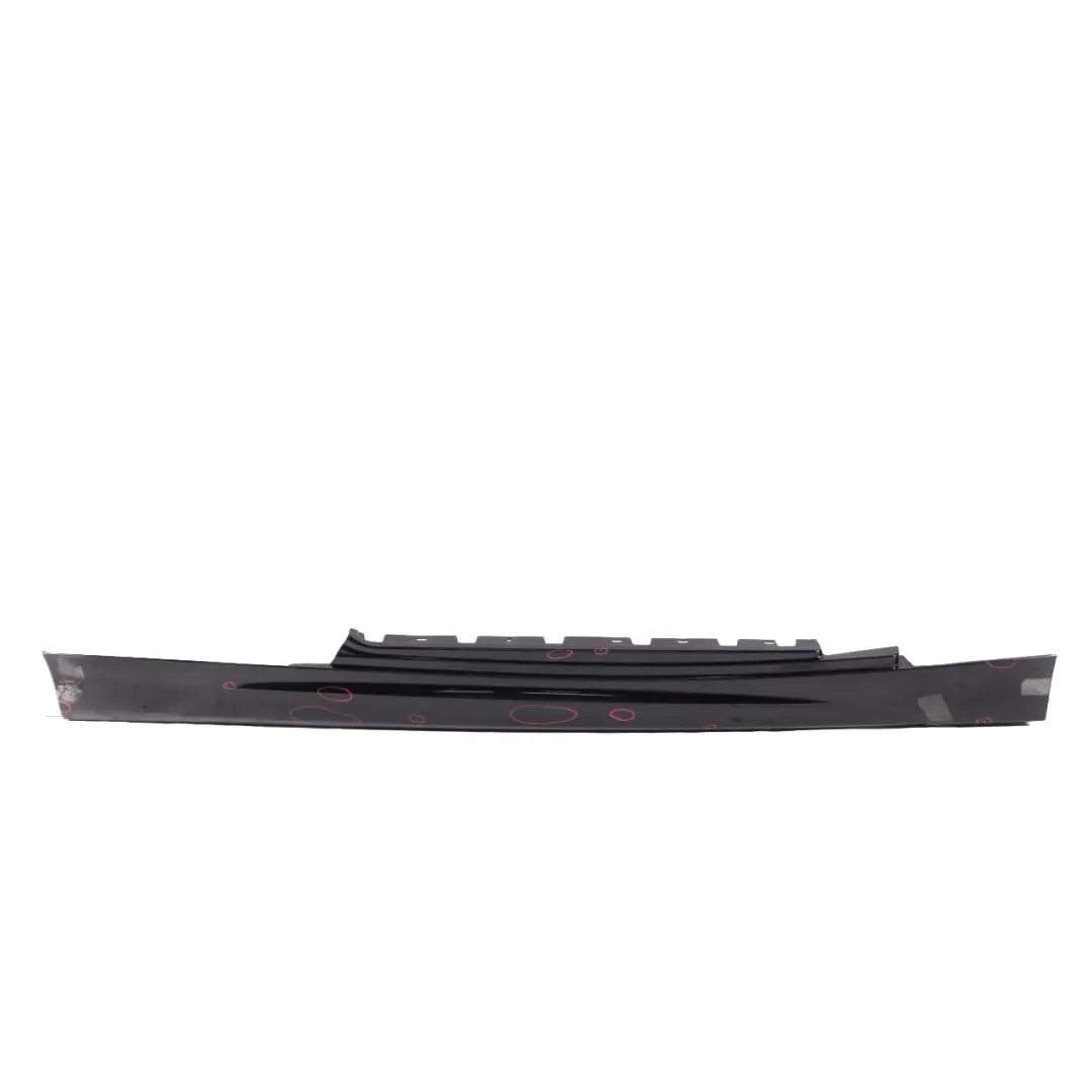 BMW E81 E82 E88 M Sport Sill Strip Skirt Right O/S Black Sapphire Metallic - 475