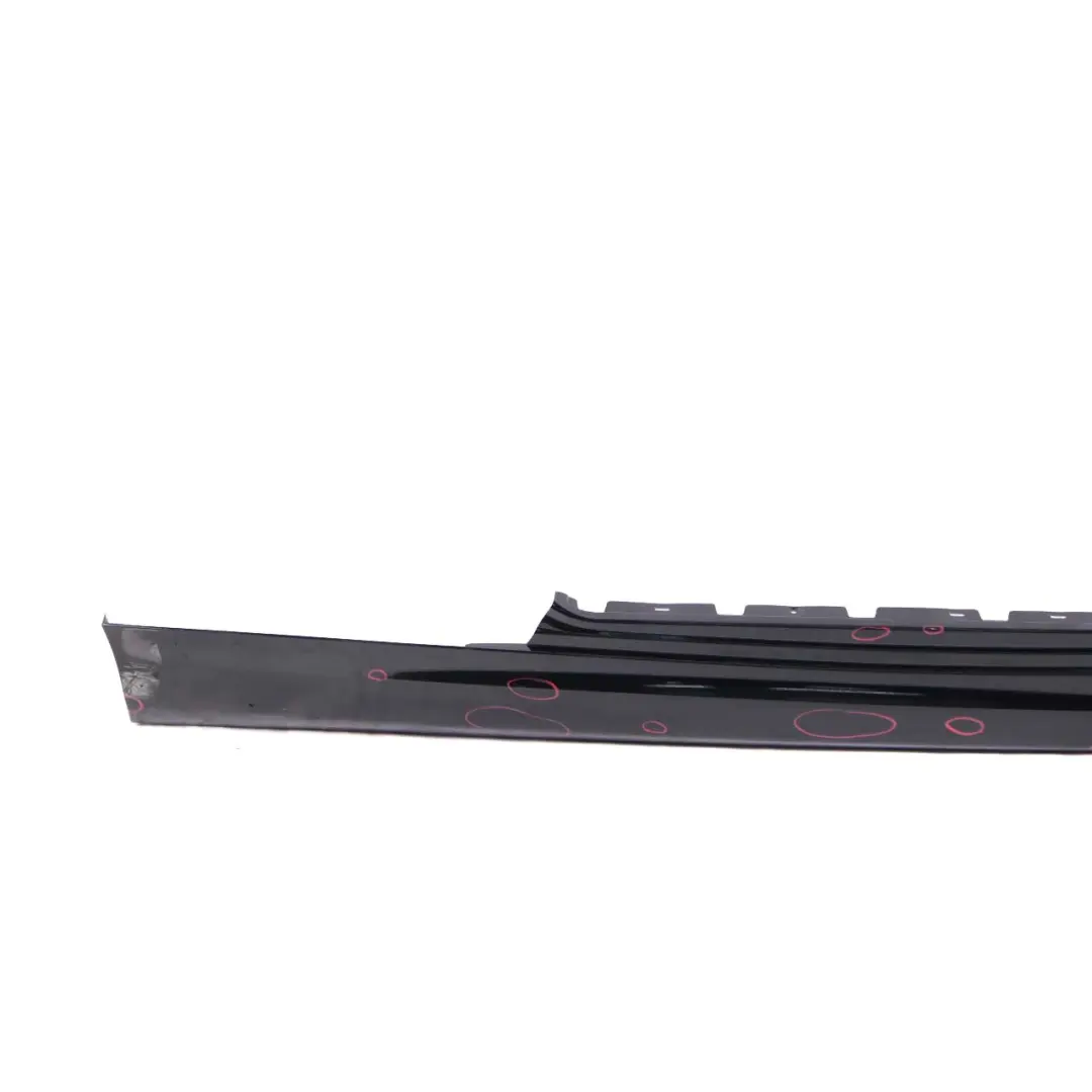 BMW E81 E82 E88 M Sport Sill Strip Skirt Right O/S Black Sapphire Metallic - 475