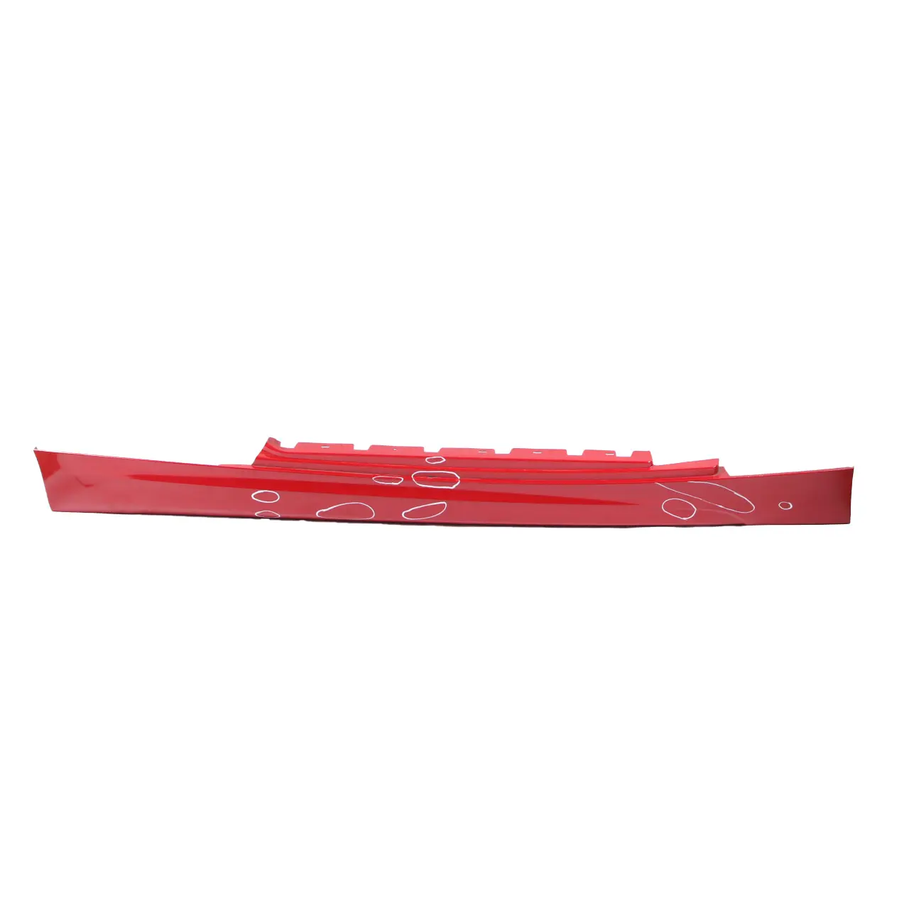 BMW E81 E82 E88 M Sport Sill Strip Skirt Right O/S Karmesinrot Red - A61