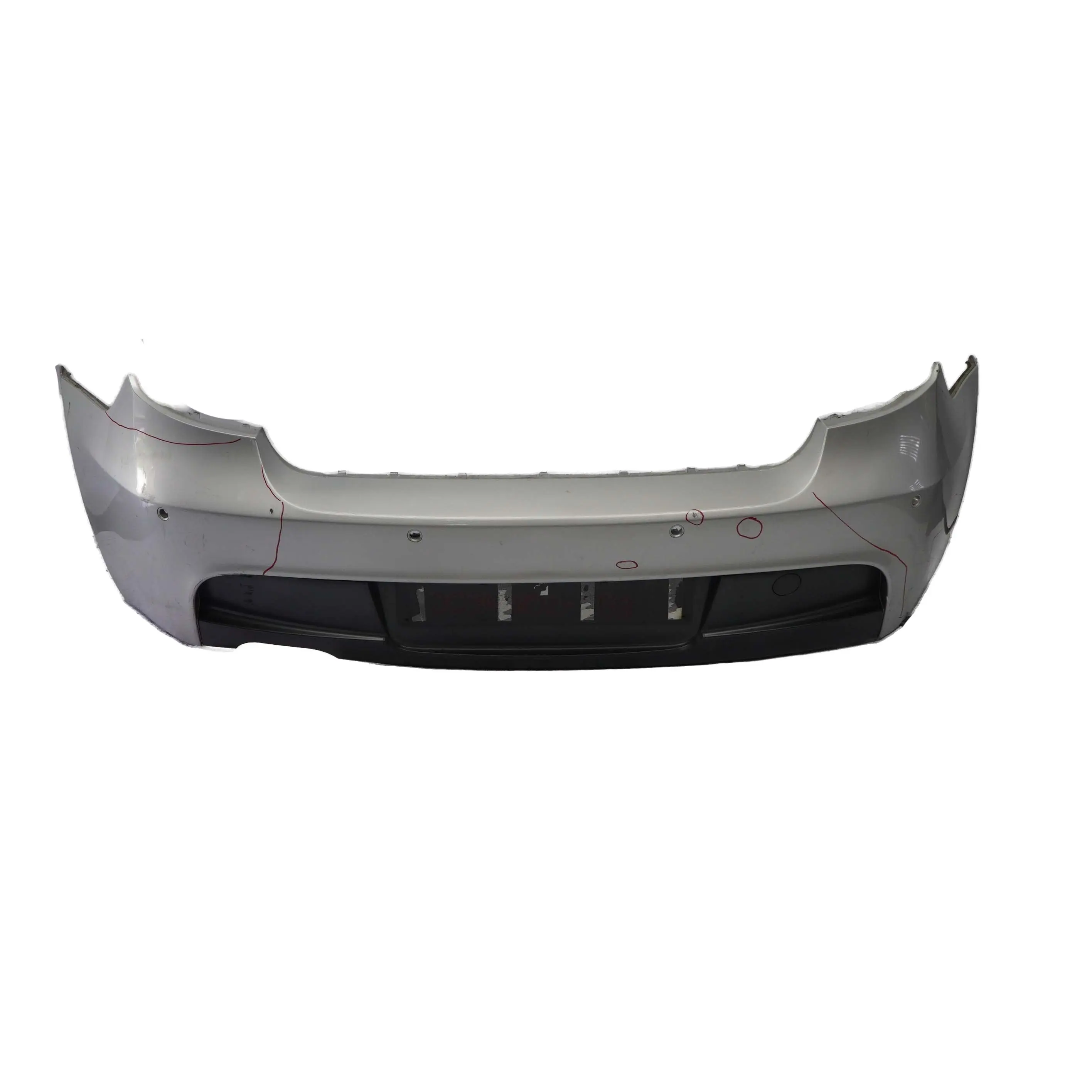 BMW 1 E81 E87 LCI M Sport Rear Bumper Trim Panel PDC Titan Silver - 354