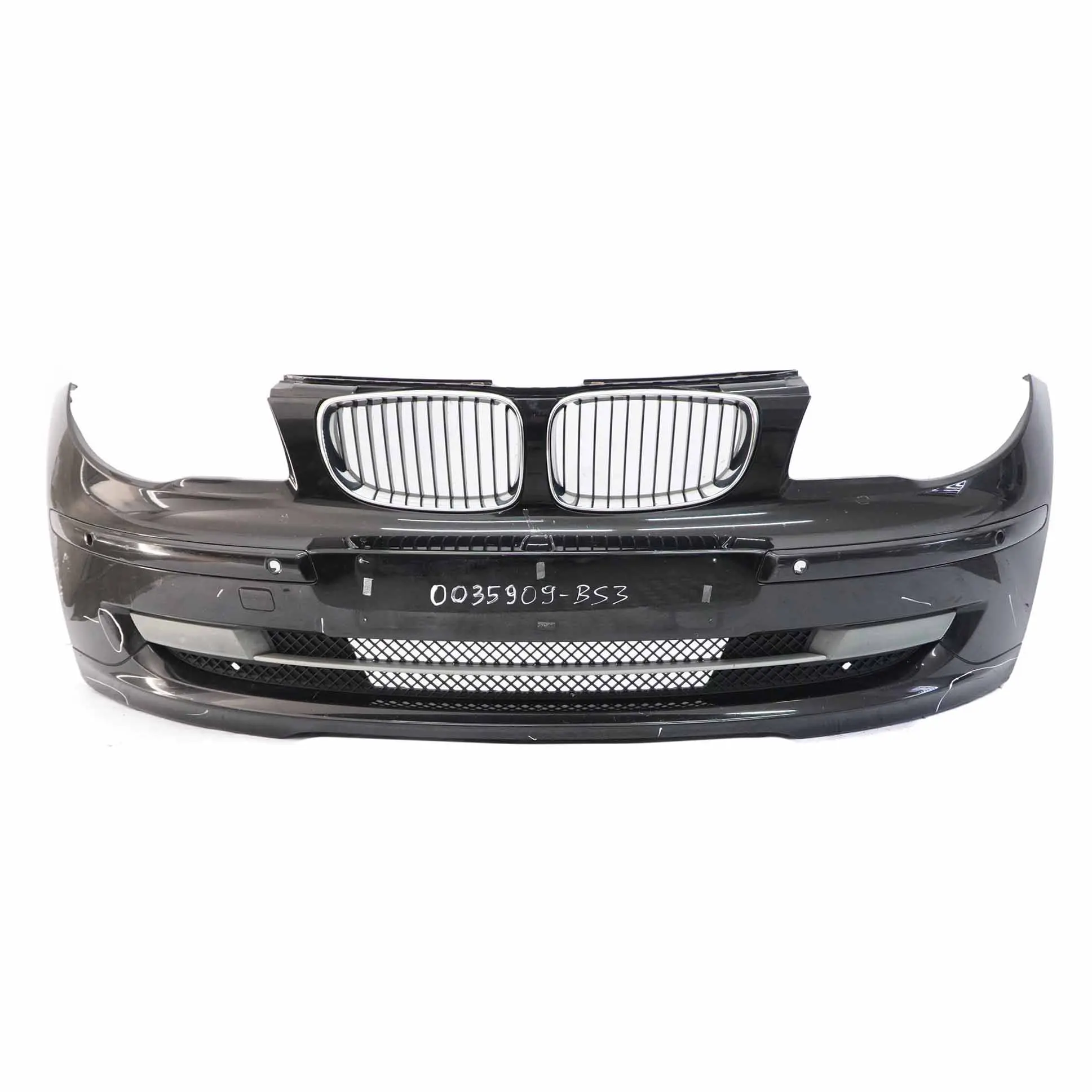 BMW 1 E81 E87 LCI Front Bumper Trim PDC Black Sapphire Metallic - 475