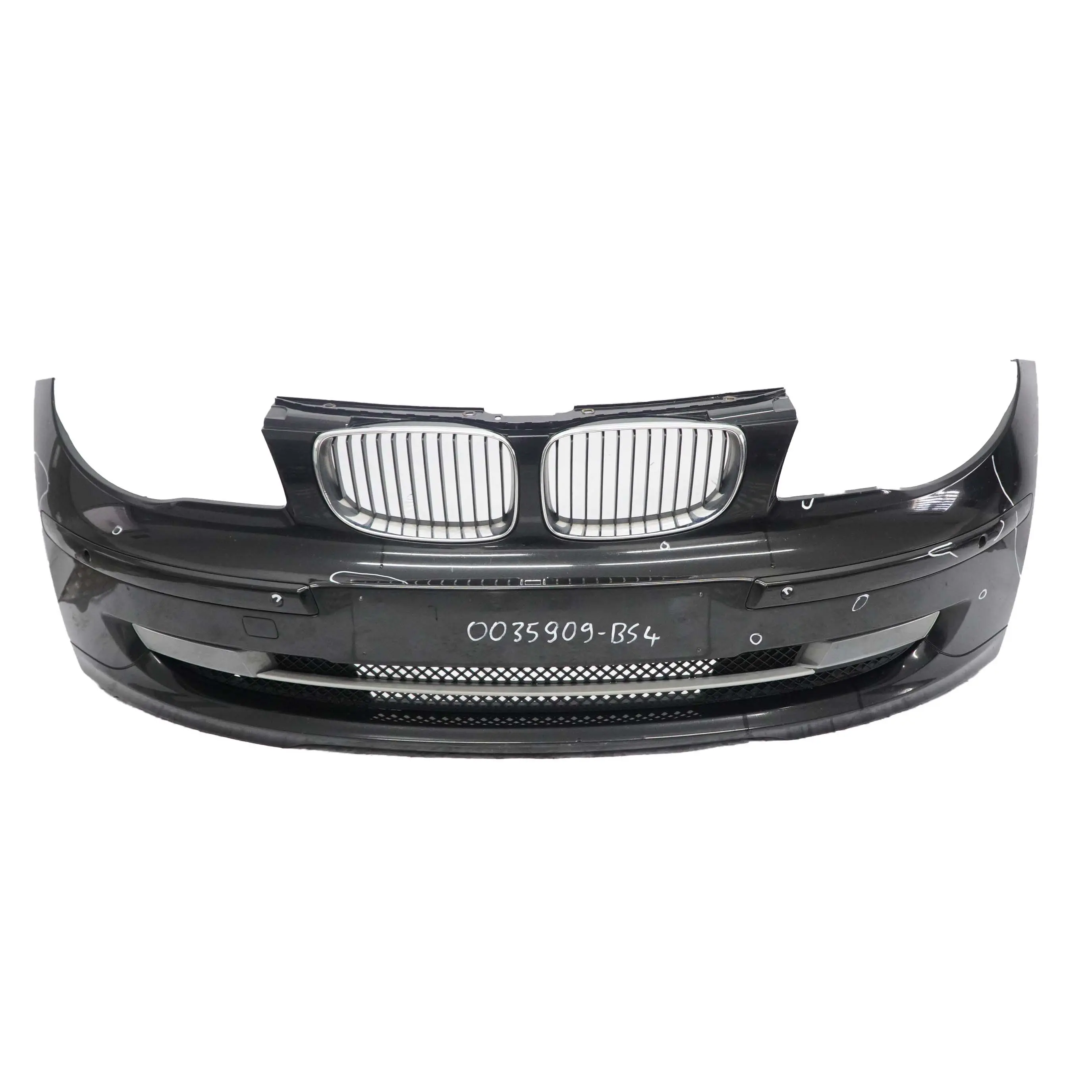 £BMW 1 E81 E87 LCI 4 Front Bumper Trim PDC Black Sapphire Metallic - 475