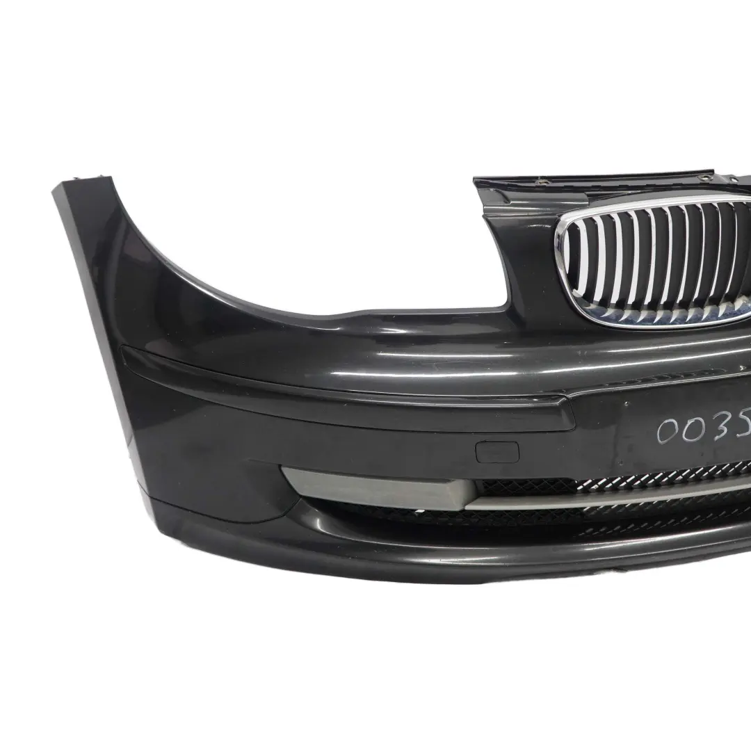 £BMW 1 E81 E87 LCI 5 Front Bumper Trim PDC Black Sapphire Metallic - 475