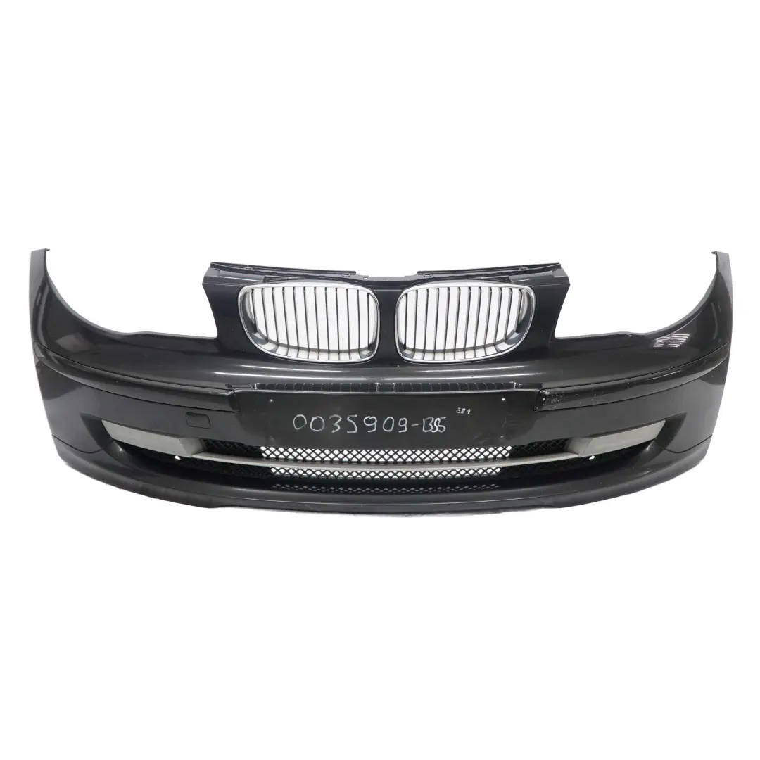 £BMW 1 E81 E87 LCI 5 Front Bumper Trim PDC Black Sapphire Metallic - 475