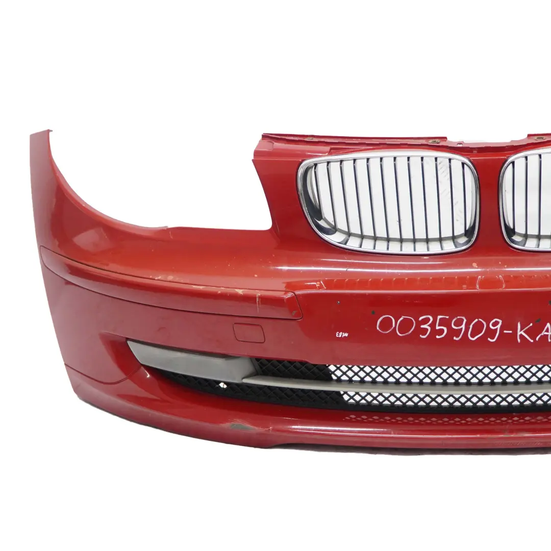 BMW 1 E81 E87 LCI Complete Front Bumper Trim Karmesinrot Crimson Red - A61