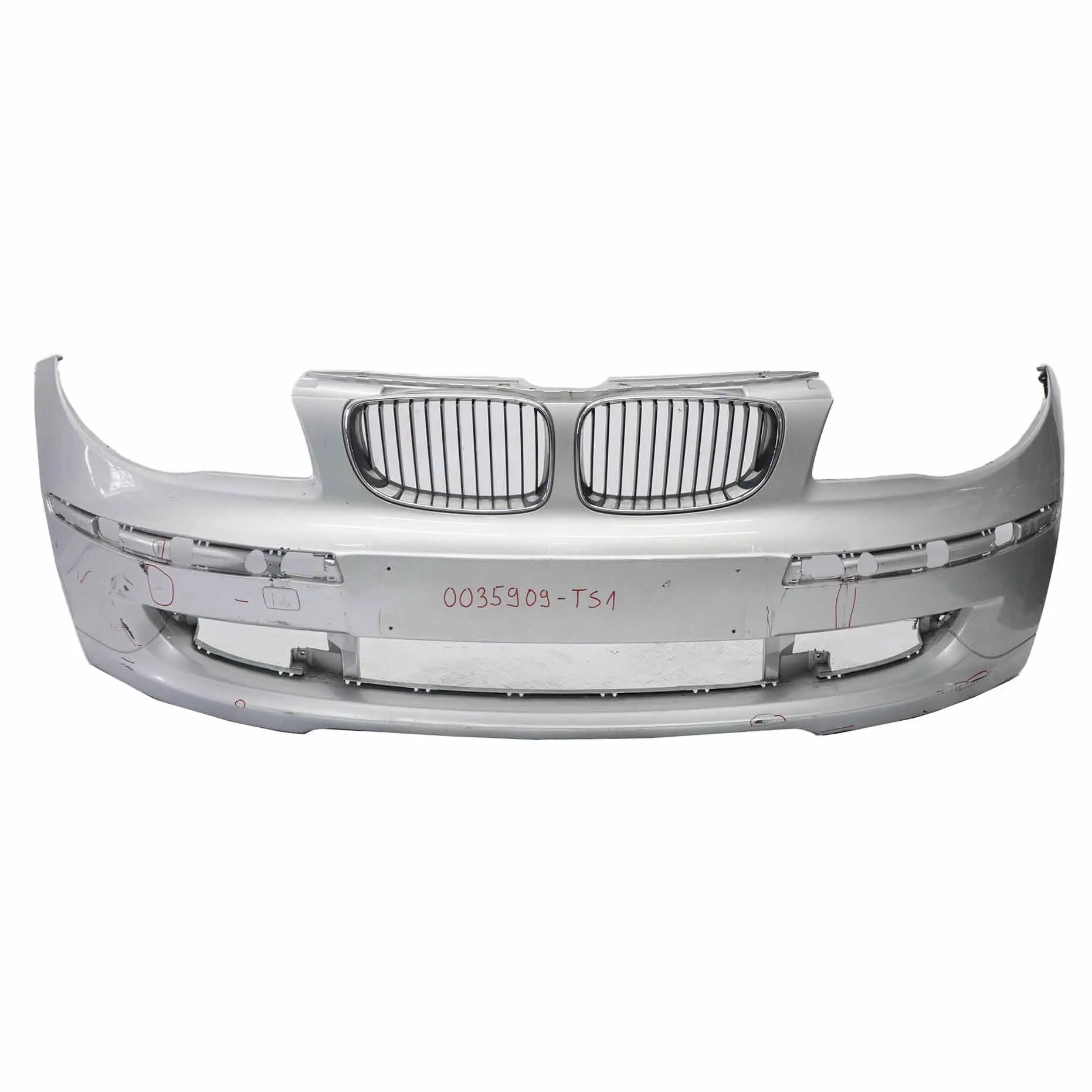 BMW E81 E87 LCI Front Bumper PDC Trim Panel Silver Titansilber - 354