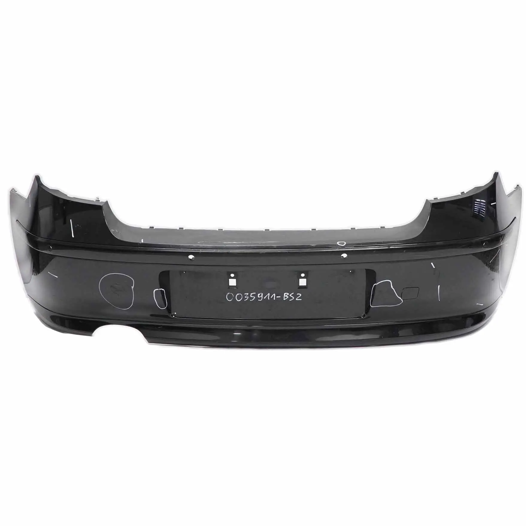 BMW E81 E87 LCI Rear Bumper Trim Panel PDC Cover Black Sapphire Metallic - 475