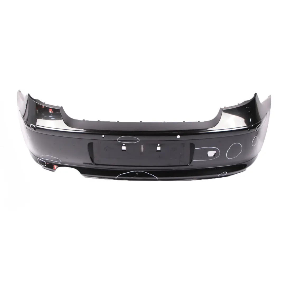 BMW 1 E81 E87 LCI Rear Bumper Trim Panel Black Sapphire Metallic - 475