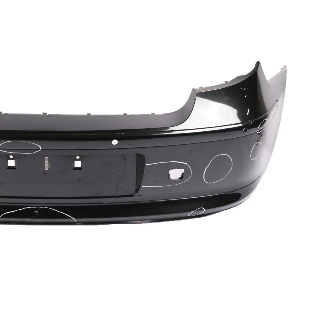 BMW 1 E81 E87 LCI Rear Bumper Trim Panel Black Sapphire Metallic - 475