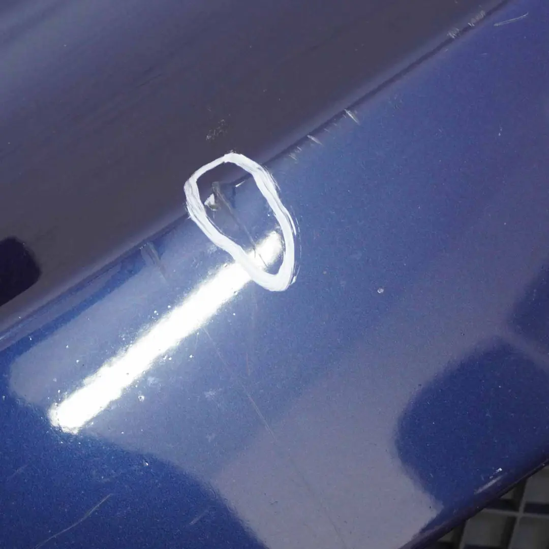 BMW E82 Bumper Front Trim Panel E88 Deep Sea Blue Metallic - A76